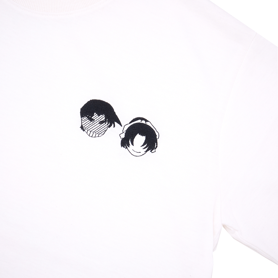 댄꼼마 x 명탐정 코난 하인성&가영이 자수 반팔 티셔츠(DANCOMMA × Detective Conan Hainseong & Gayoung Embroidered Short Sleeve T-Shirt) - 2