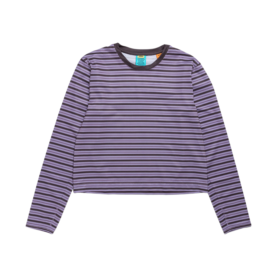 우나 스트라이프 롱슬리브 티셔츠 그레이프(Unna Striped Long Sleeve T-Shirt Grape)