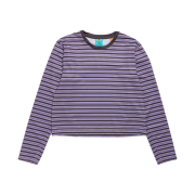 Unna Striped Long Sleeve T-Shirt Grape