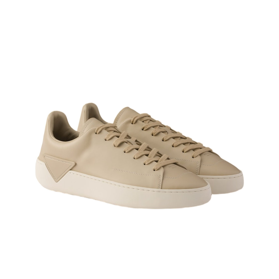 프라다 코트 레더 스니커즈 데저트 베이지(Prada Court Leather Sneakers Desert Beige) - 2