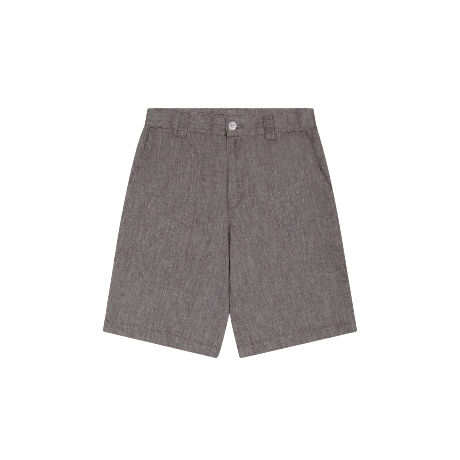 사파리스팟 1/2 워시드 린넨 슬럽 숏츠 브라운(Safarispot 1/2 Washed Linen Slub Shorts Brown) - 1