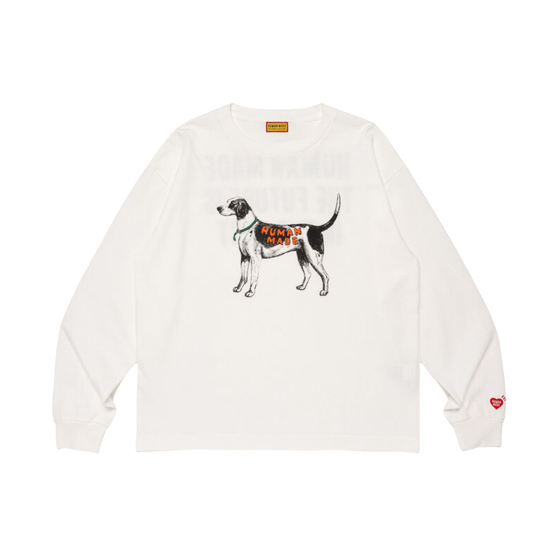 HM31CS038 Human Made Graphic L/S T-Shirt White