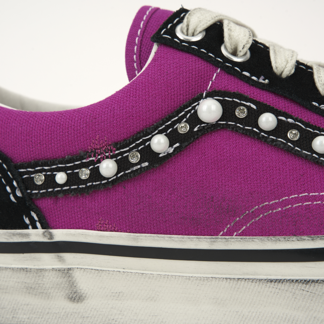 반스 LX 올드스쿨 36 펄라이즈드 푸시아 레드(Vans LX Old Skool 36 Pearlized Fuchsia Red) - 8