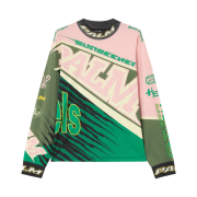Palm Angels Racing Loose Tee L/S - Pink Green