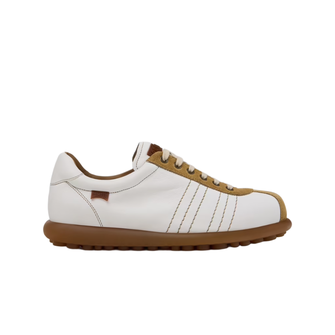 K101018-010 Camper Pelotas Leather Nubuck Sneakers White