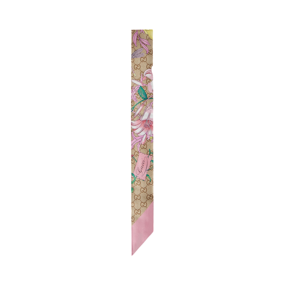 874780-3G001-5872 (W) Gucci Printed Silk Ribbon Multicolor