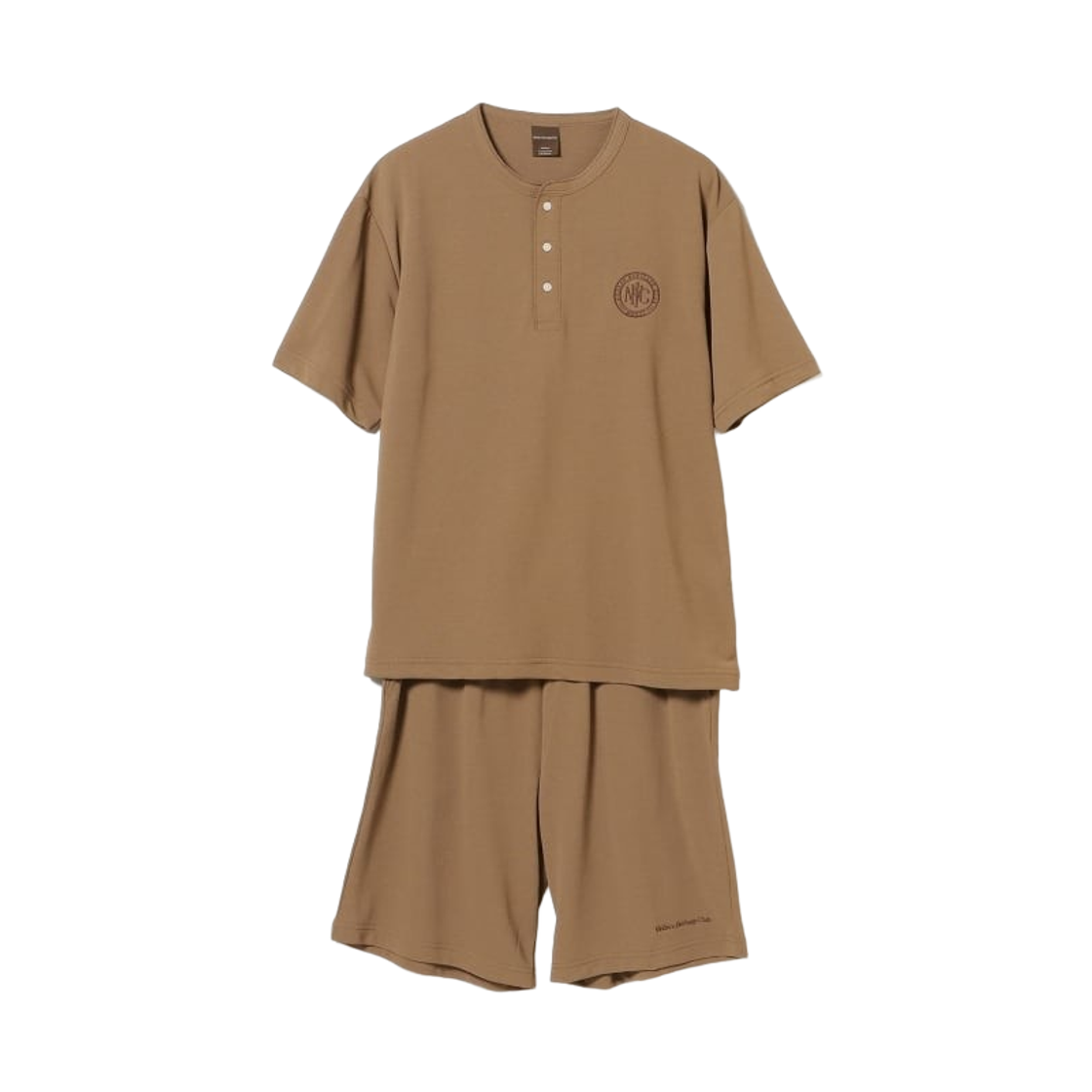 빔즈 하트 MHC 미니 프렌치 테리 퀵 드라이 티셔츠 & 팬츠 베이지(Beams Heart MHC Mini French Terry Quick Dry T-Shirt & Pants Beige) - 1