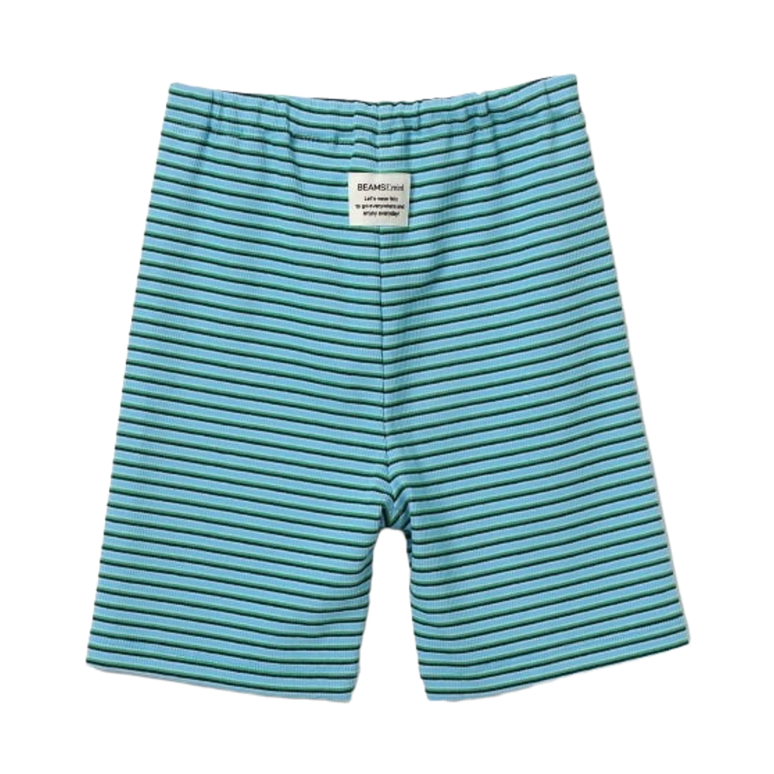 (키즈) 빔즈 미니 하프 레깅스 팬츠 블루 보더 - 웹 한정((Kids) Beams Mini Half Leggings Pants Blue Border - Web Exclusive) - 2
