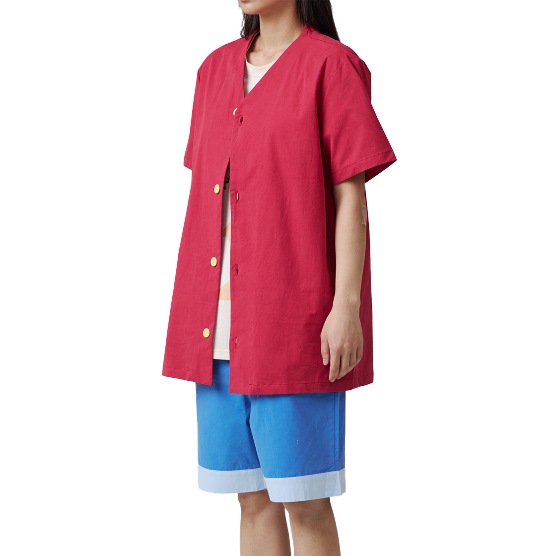 댄꼼마 x 원피스 루피 고무고무 반팔 잠옷(DANCOMMA × One Piece Monkey D. Luffy Gum-Gum Short Sleeve Pajama Set) - 3