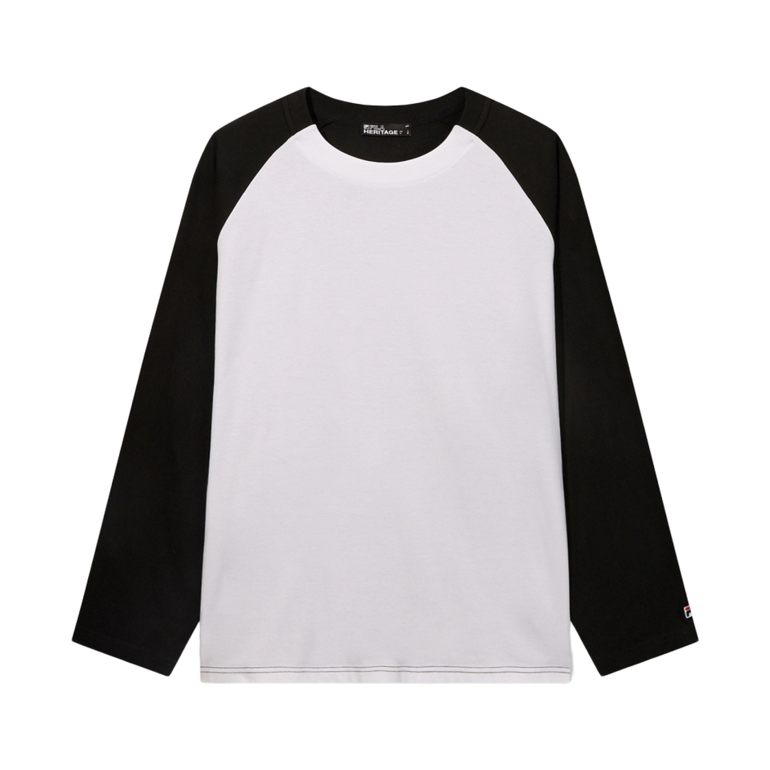 [6% 적립] 휠라 HERITAGE COLLECTION 바운스 래글런 그래픽 긴팔티 블랙([6% 적립] FILA HERITAGE COLLECTION Back Big Graphic Long Sleeve T-Shirt Black)