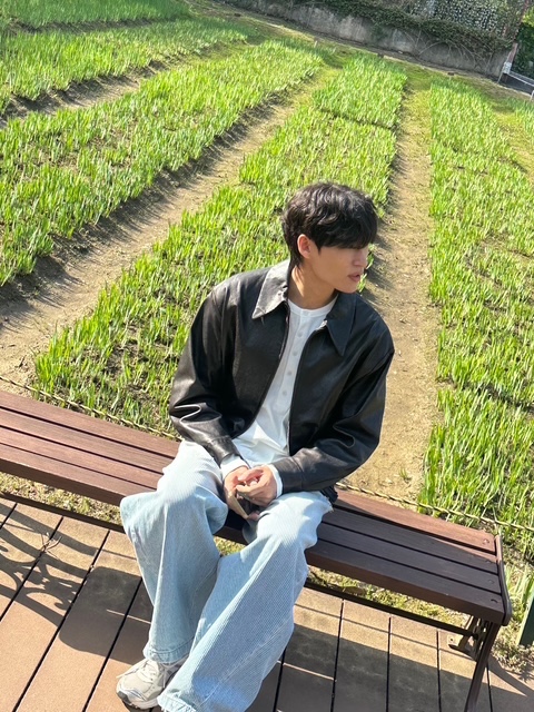 noun Corduroy Denim Pants Light Blue 착용 스타일 - 2