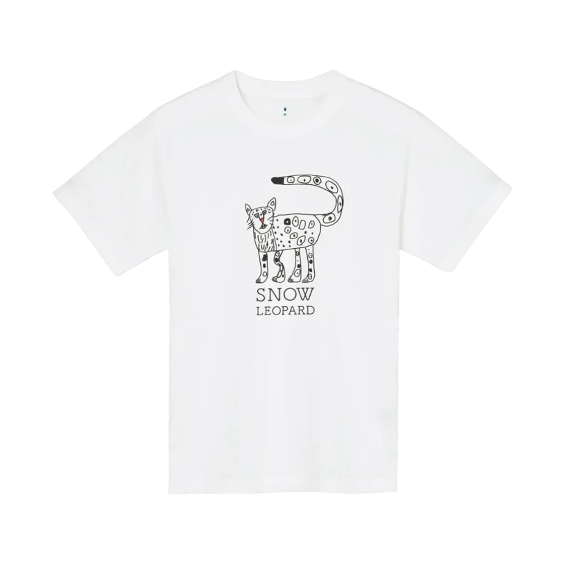 1114819 Montbell Wickron Save Snow Leopards T-Shirt White