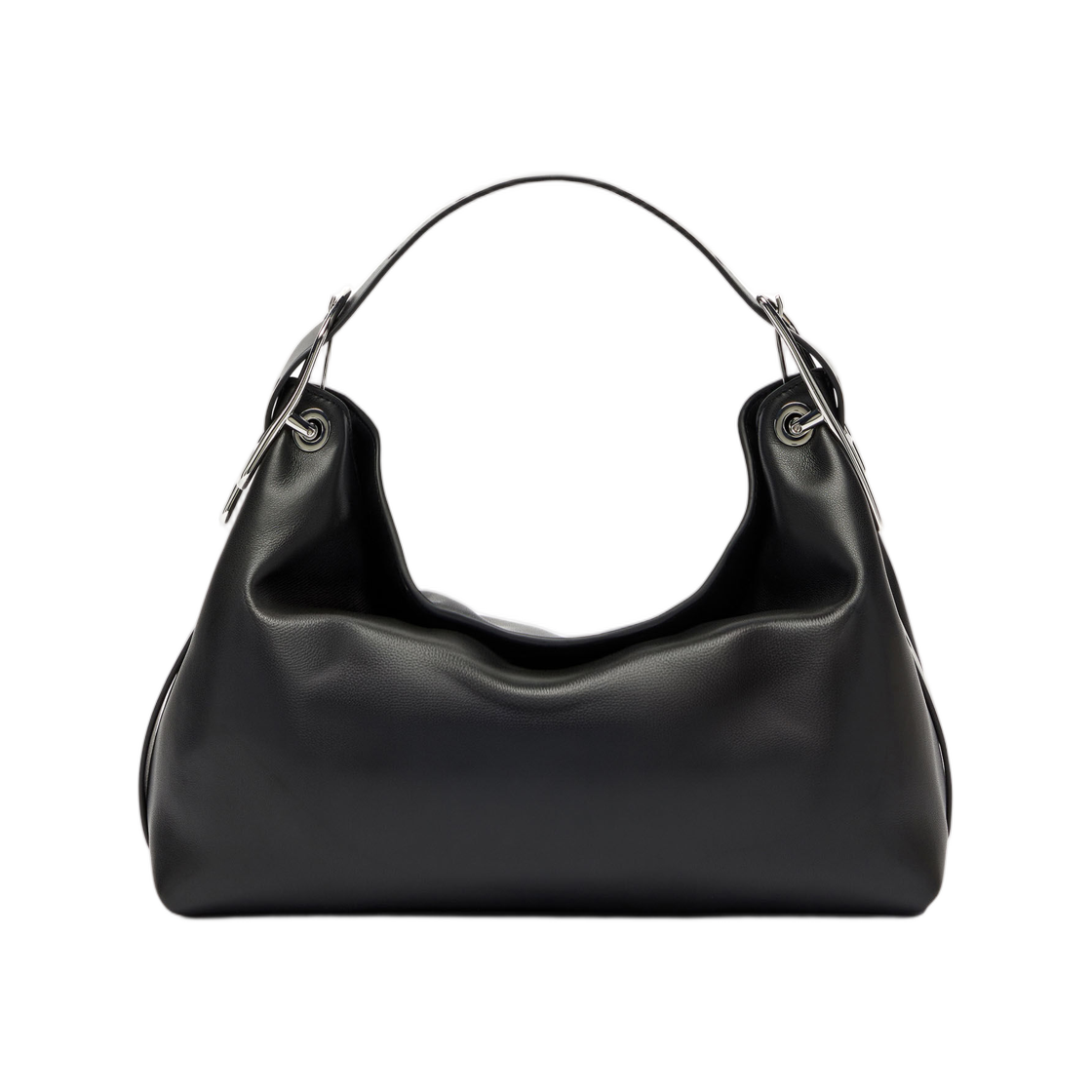 X10729P9074-T8013 Diesel D-Line-Leather Shoulder Bag Black