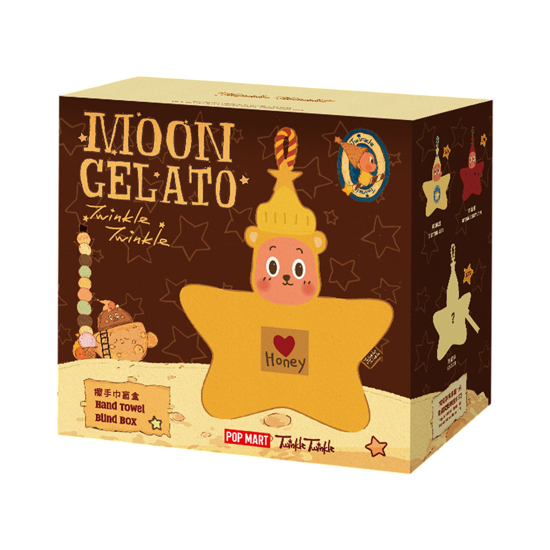 - Pop Mart Moon Gelato Series Hand Towel Sealed Case (1 Blind Box)