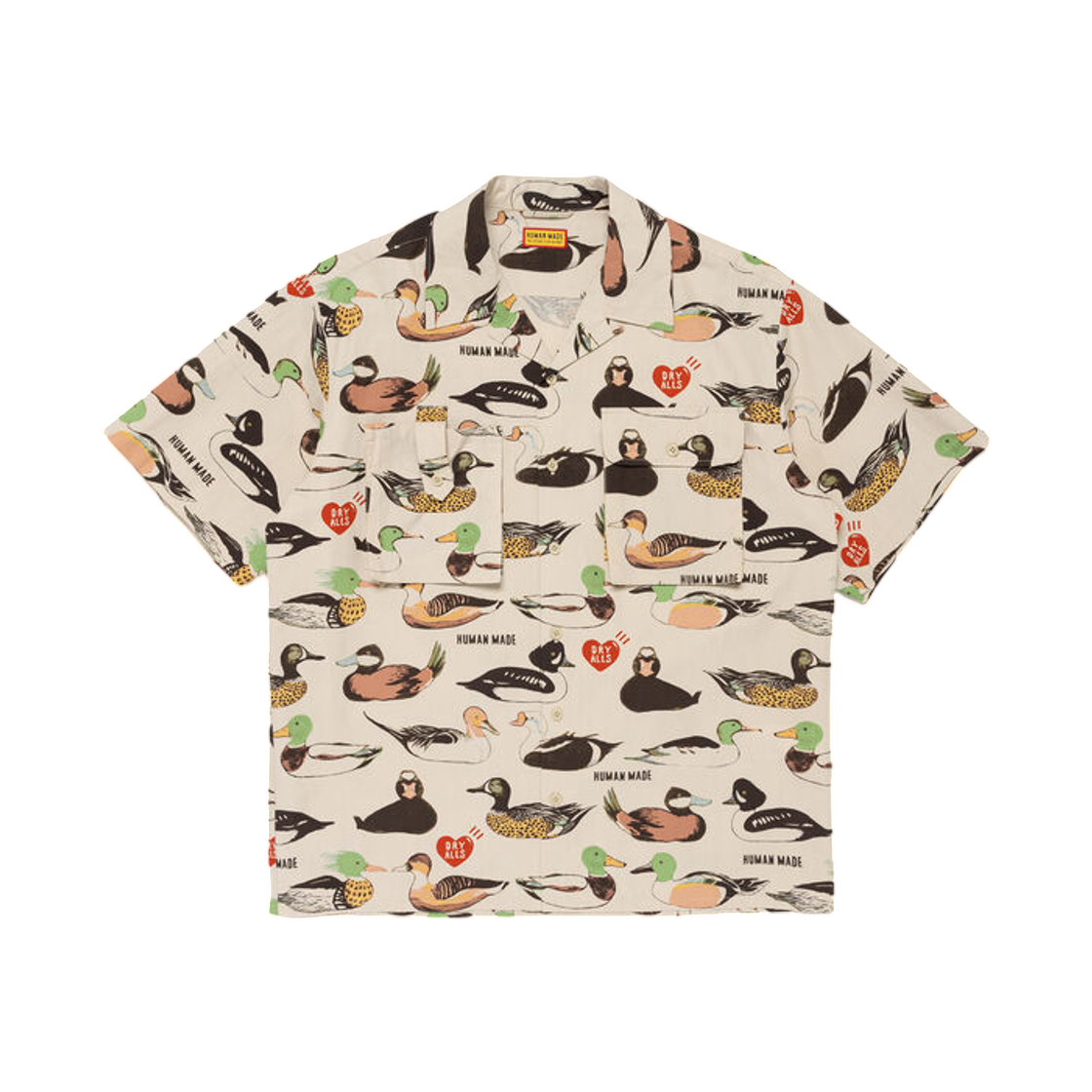 HM31SH011 Human Made Printed Shirt Beige