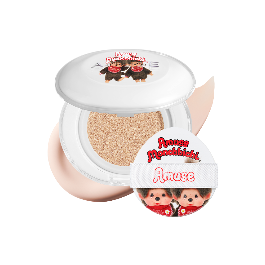 [몬치치 한정판][사은품 증정] 어뮤즈 세라믹 스킨 퍼펙터 쿠션([MONCHHICHI LIMITED EDITION][GIVEAWAY] AMUSE CERAMIC SKIN PERFECTOR CUSHION) - 2