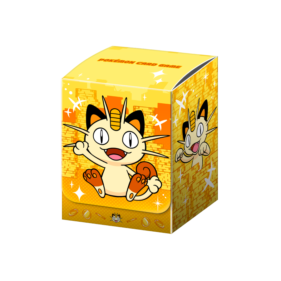 포켓몬 TCG 덱 케이스 나옹과 코인 크러쉬(Pokemon TCG Meowth & Coin Crush Deck Case)