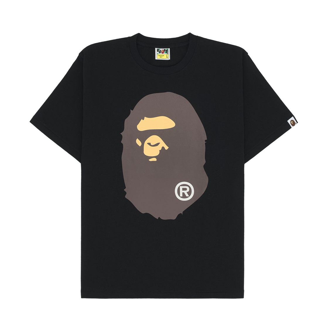 베이프 빅 에이프 헤드 티셔츠 블랙(BAPE Big Ape Head T-Shirt Black) - 1