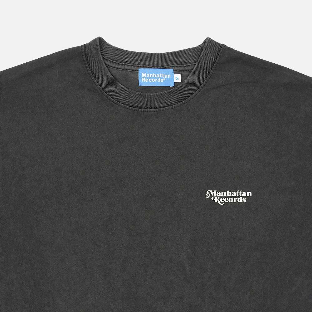 맨하탄 레코즈 피그먼트 라운드 로고 티 - 차(Manhattan Records Pigment Round Logo Tee - Charcoal) - 4