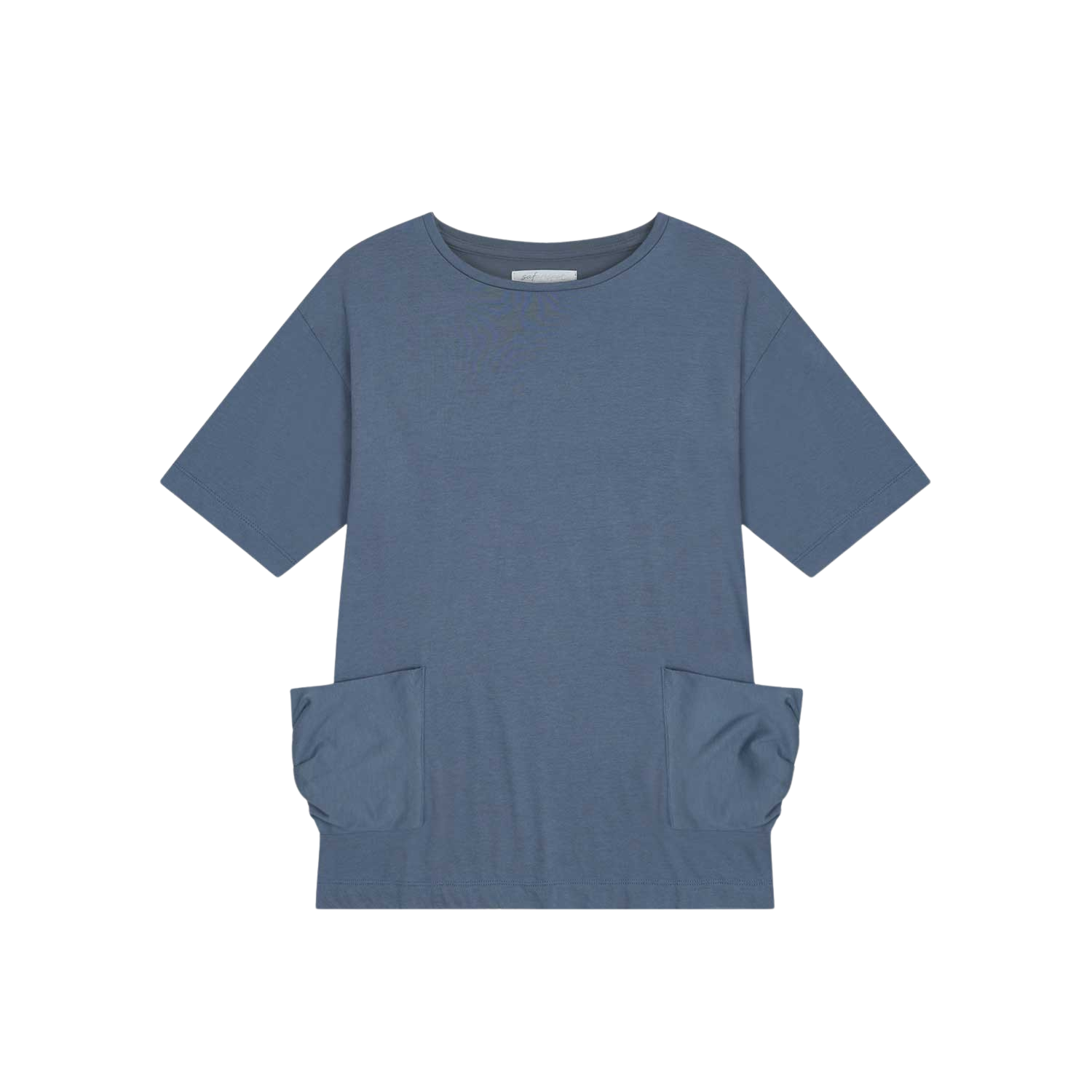 사파리스팟 1/2 도트 라인 투 포켓 티셔츠 네이비(Safarispot 1/2 Dot Line Two Pocket T-Shirt Navy)
