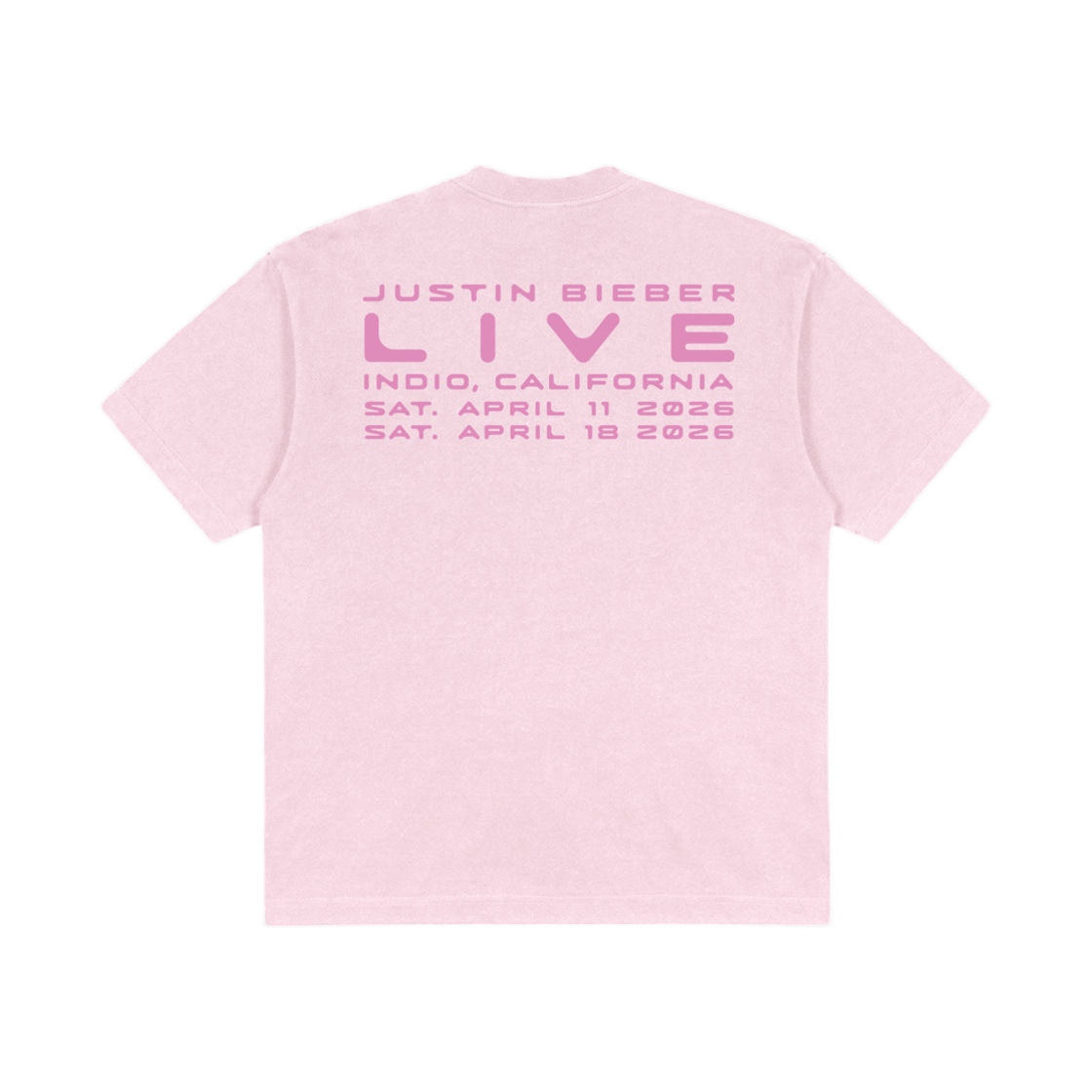 스카이라크 x 코첼라 라이브 티셔츠 클라우드 핑크(SKYLRK x Coachella Live T-Shirt Cloud Pink) - 1