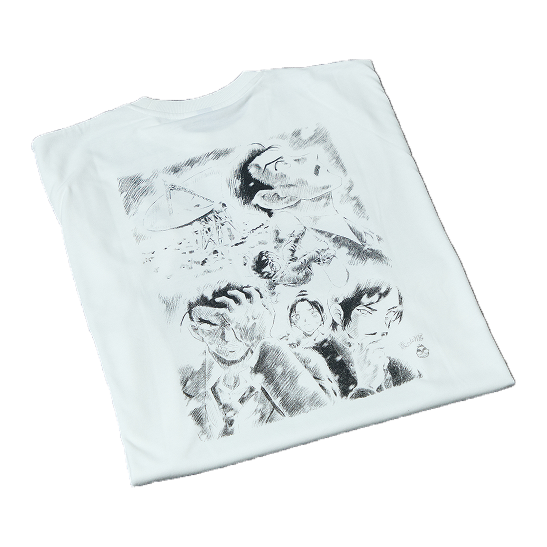 댄꼼마 x 명탐정 코난:척안의 잔상 스페셜 아트웍 반팔 티셔츠(DANCOMMA × Detective Conan Special Artwork Short Sleeve T-Shirt) - 3