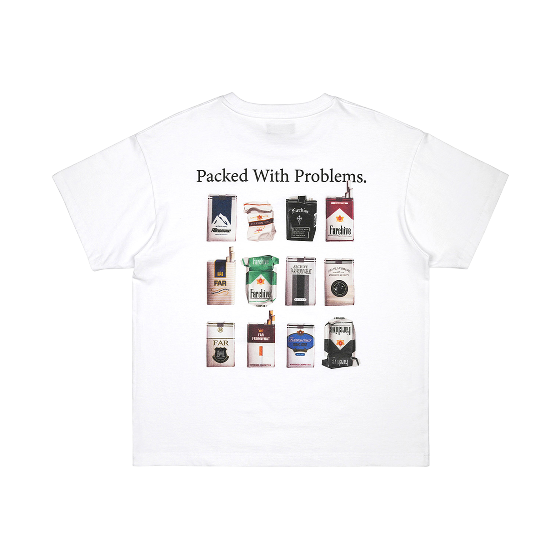 파프롬왓 아카이브 패키징 프린트 티셔츠(Farfromwhat Archive Packaging Print T-Shirt)