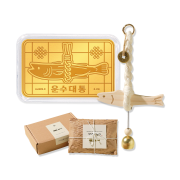 GOLDPANG 24K Gold Lucky Pollack Gold Bar 0.1g + Lucky Pollack Ornament Set