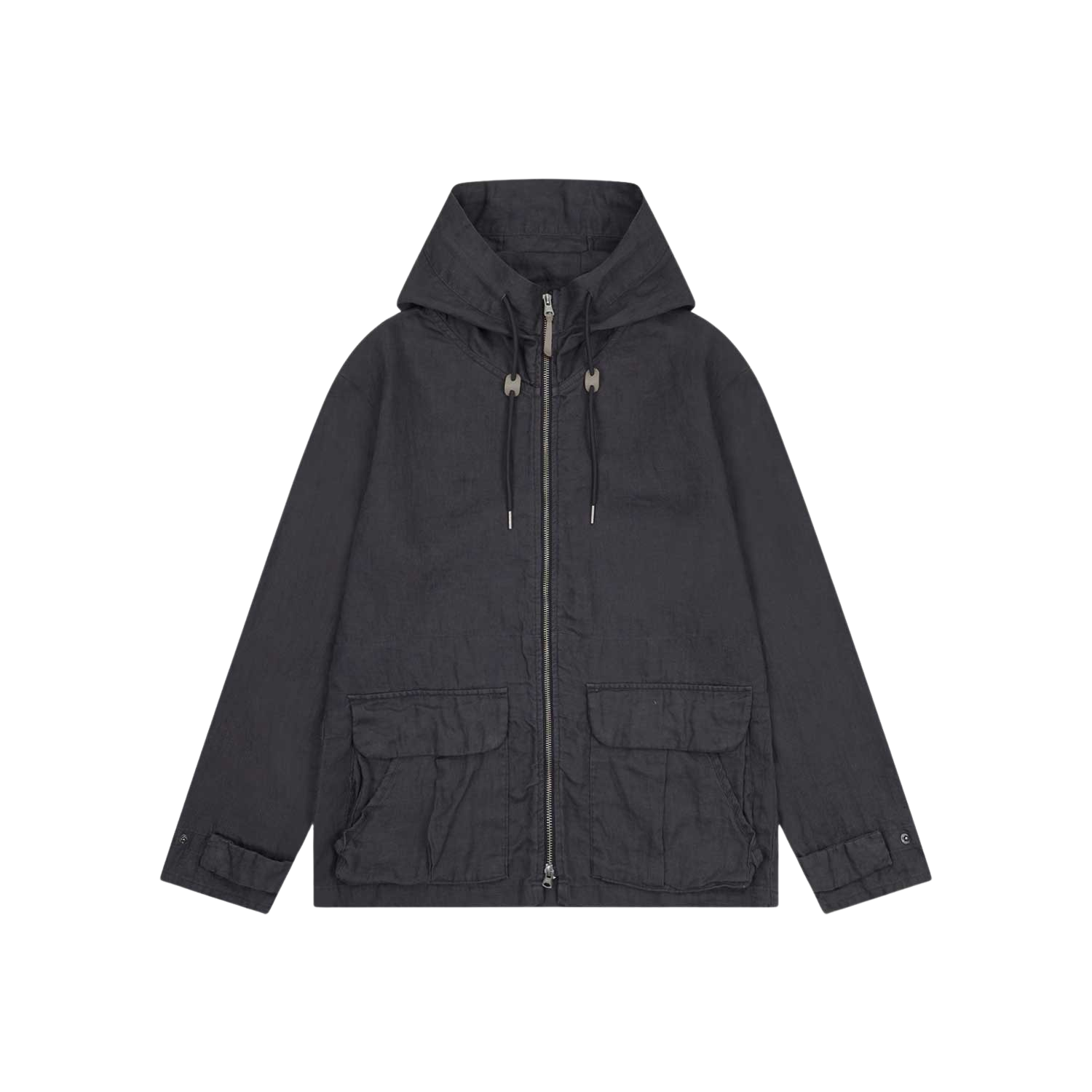 사파리스팟 워시드 린넨 후디 차콜(Safarispot Washed Linen Hooded Jacket Charcoal)