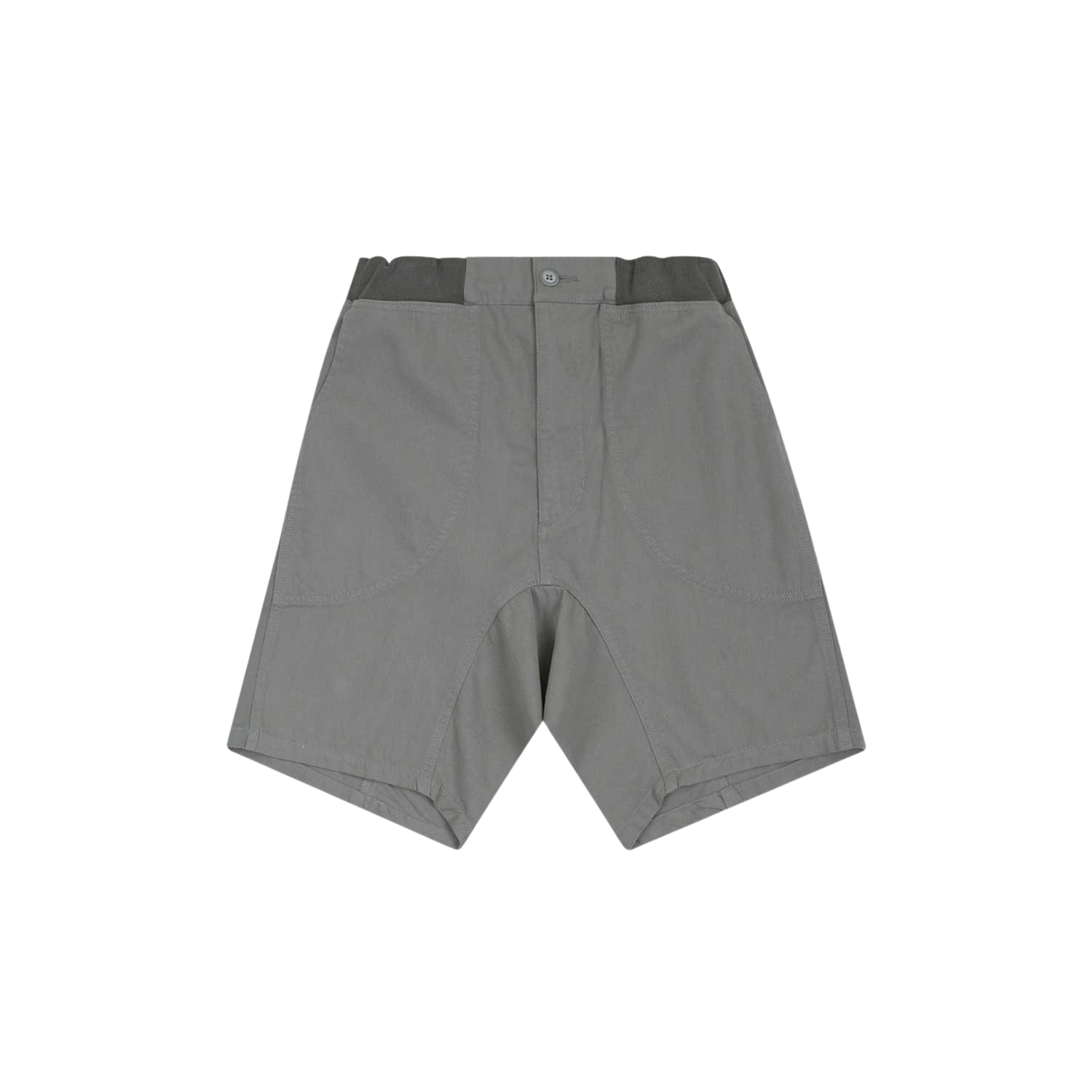 사파리스팟 1/2 워시드 코튼 베기 숏츠 그레이(Safarispot 1/2 Washed Cotton Baggy Shorts Gray)
