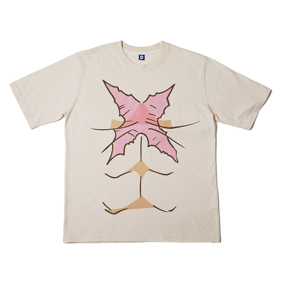댄꼼마 x 원피스 루피 고무고무 반팔 티셔츠(DANCOMMA × One Piece Monkey D. Luffy Gum-Gum Short-Sleeve T-Shirt)