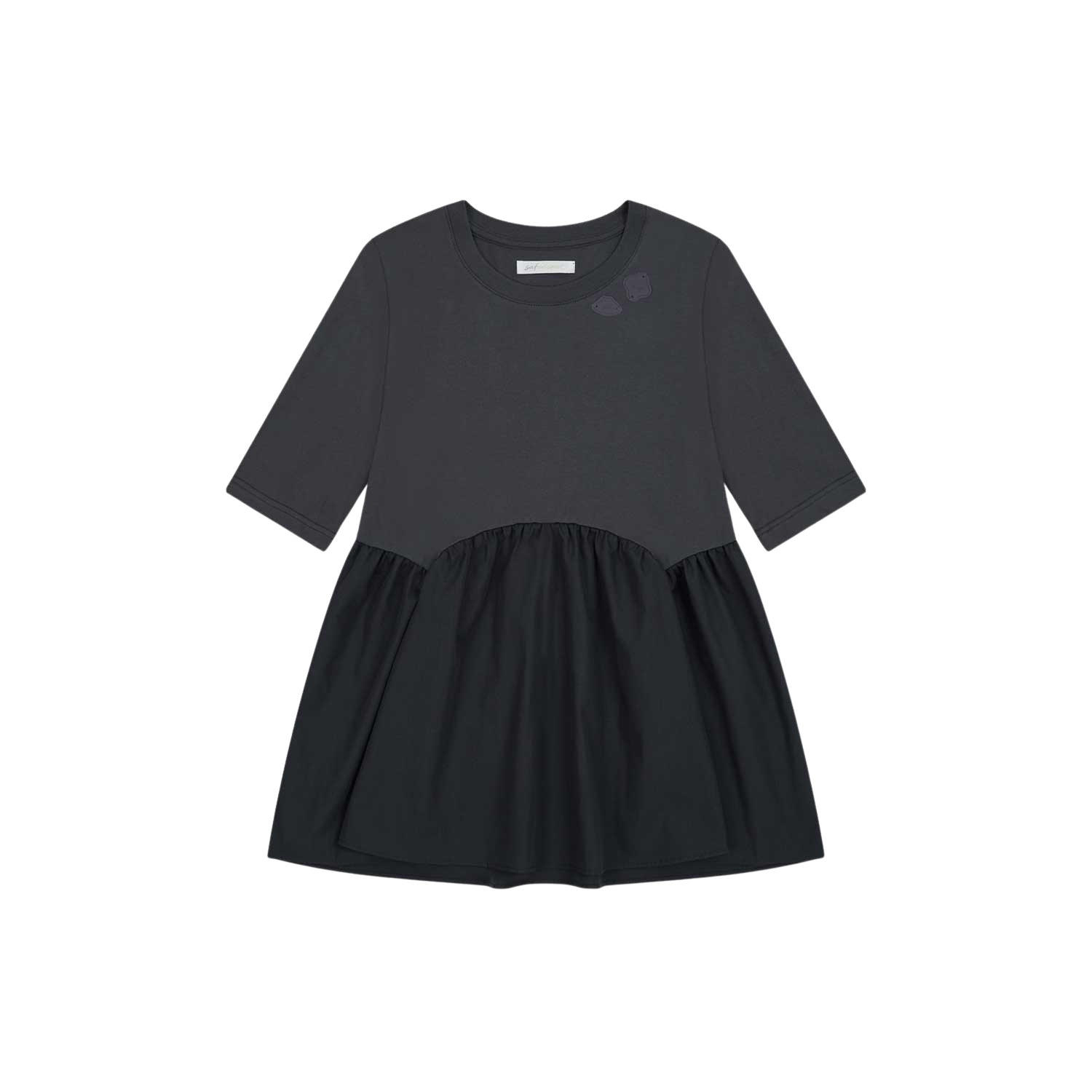 사파리스팟 1/2 판넬 플레어 티셔츠 네이비(Safarispot 1/2 Paneled Flare T-Shirt Navy)