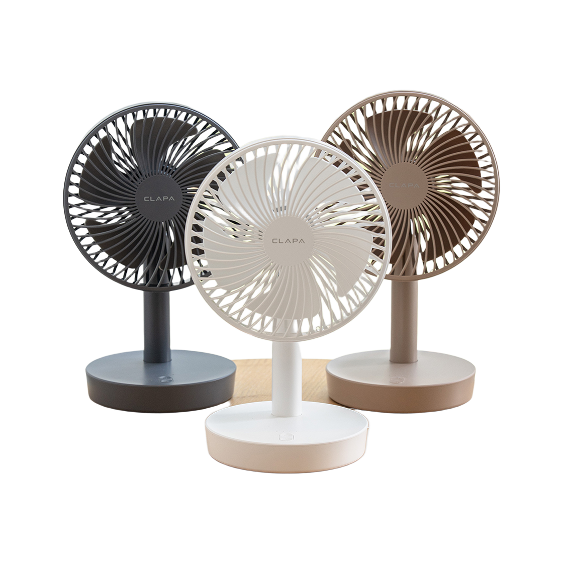 클래파 탁상용 선풍기 무선 자동회전 캠핑 사무실 미니 소형 선풍기(CLAPA Wireless Fan with BLDC Silent Motor, Rechargeable Battery BEF-D400)