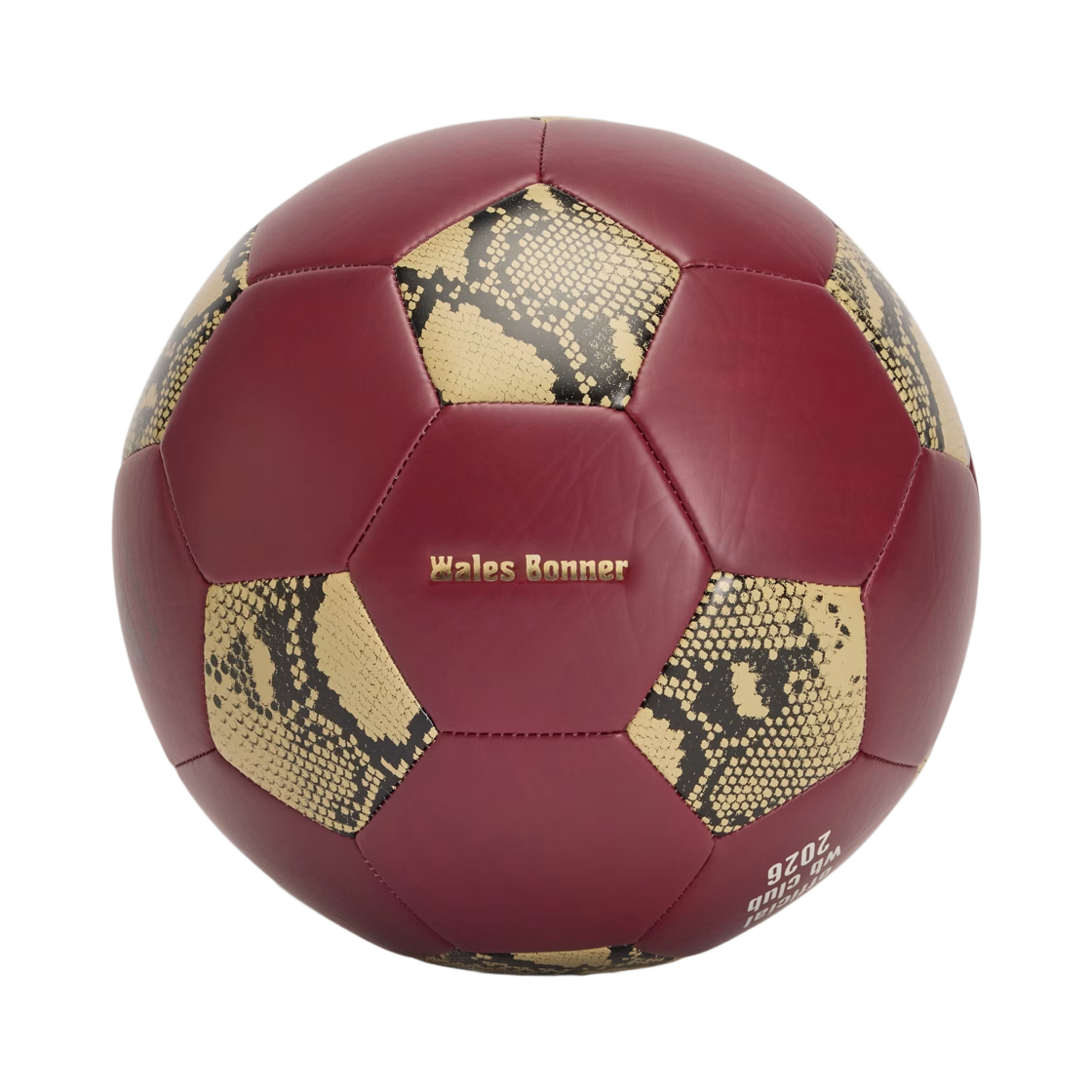 아디다스 x 웨일스 보너 사커 볼 컬리지에이트 버건디(Adidas x Wales Bonner Soccer Ball Collegiate Burgundy) - 2