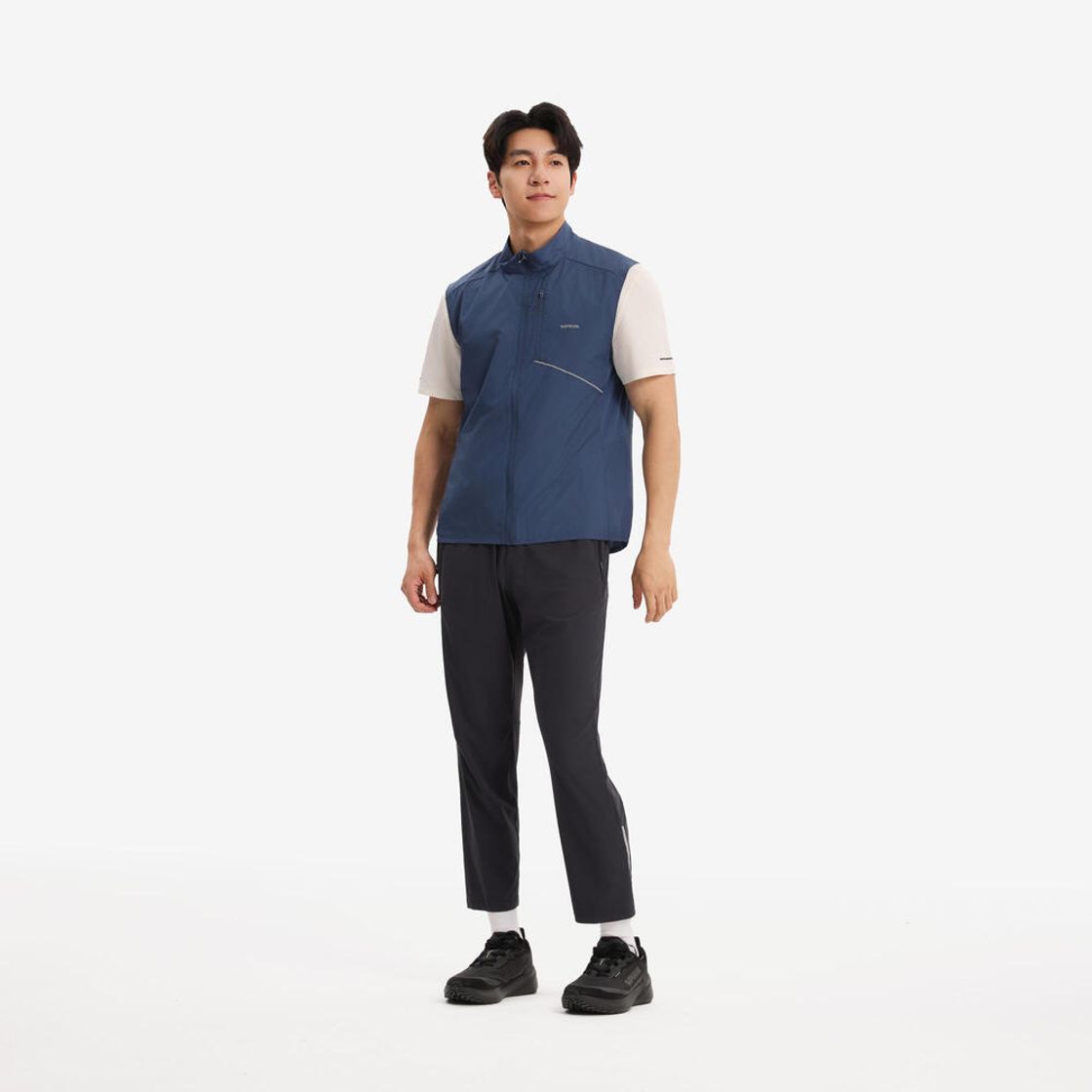 데카트론 남성 러닝 윈드 베스트 런 500 어비스 블루(DECATHLON Men's Running Wind Vest Run 500 Abyss Blue) - 10