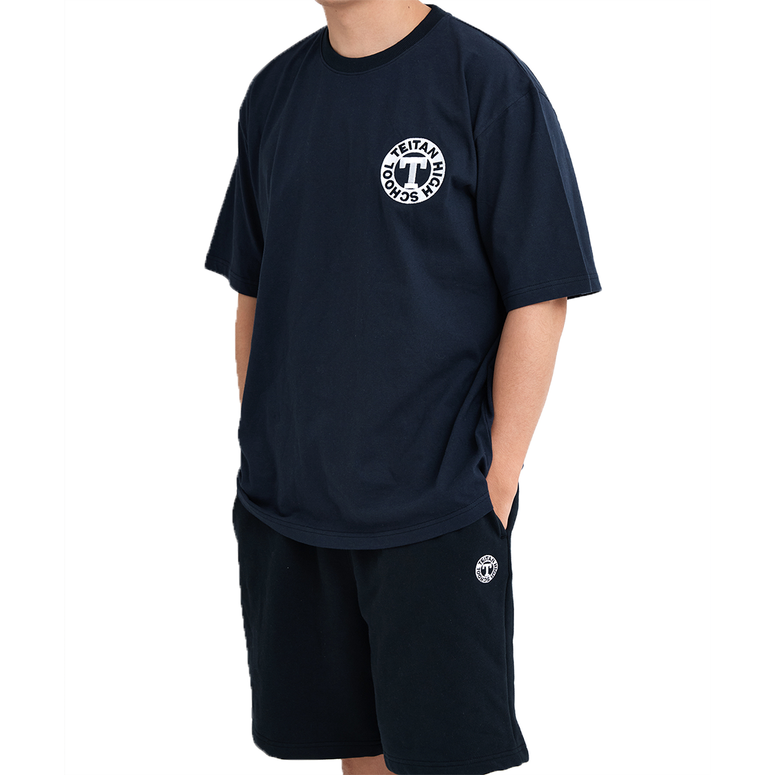 댄꼼마 x 명탐정 코난 테이탄고 자수 트레이닝 반바지(DANCOMMA × Detective Conan Teitan High Embroidered Sweat Shorts) - 4