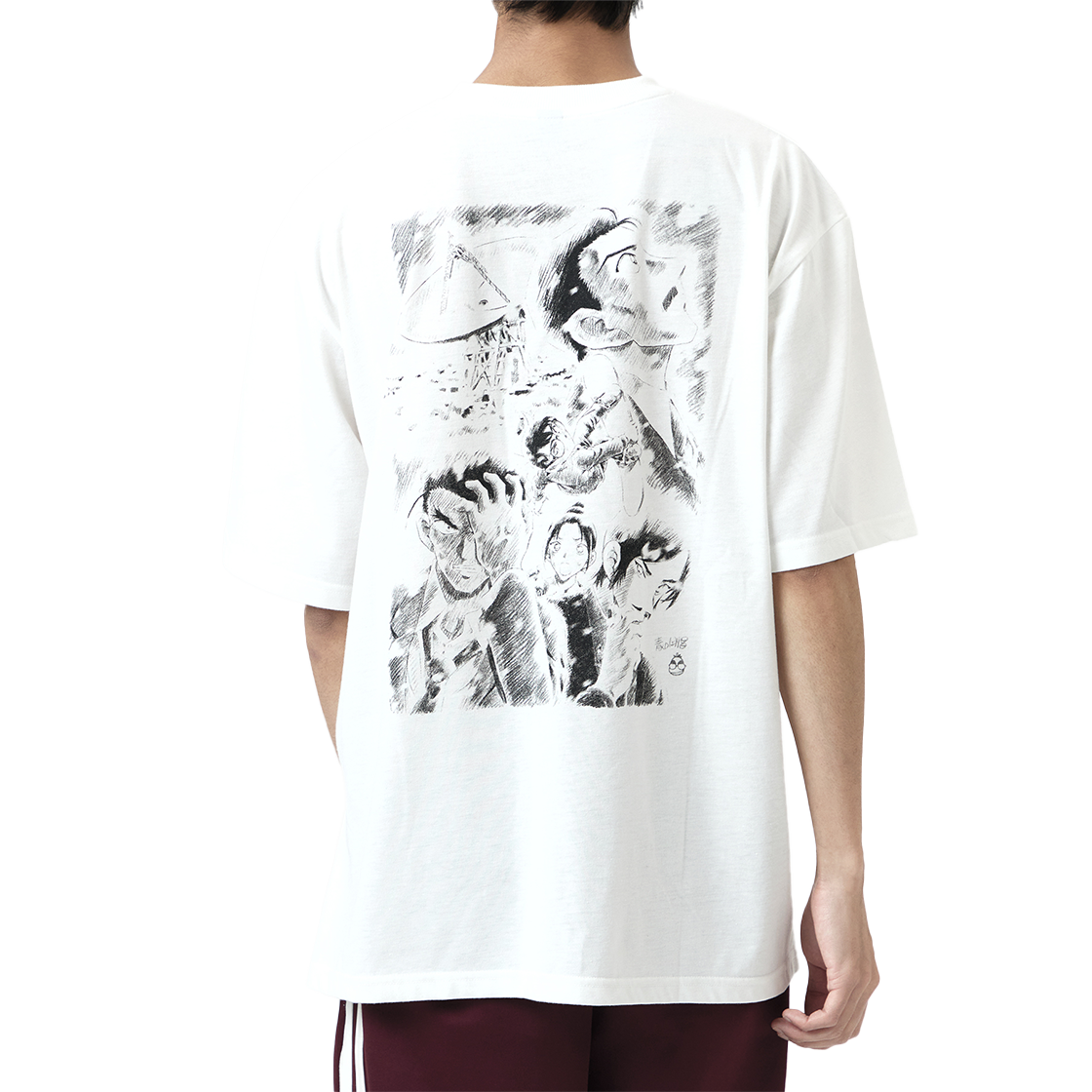 댄꼼마 x 명탐정 코난:척안의 잔상 스페셜 아트웍 반팔 티셔츠(DANCOMMA × Detective Conan Special Artwork Short Sleeve T-Shirt) - 5