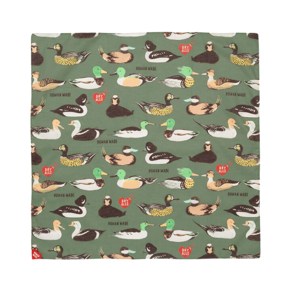 휴먼 메이드 빅 반다나 올리브 드랩(Human Made Big Bandana Olive Drab) - 1