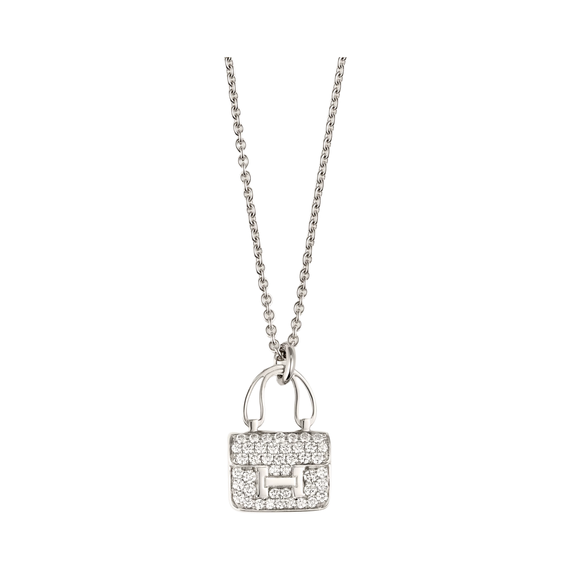 H121316B00 (W) Hermes Amulettes Constance Pendant White Gold