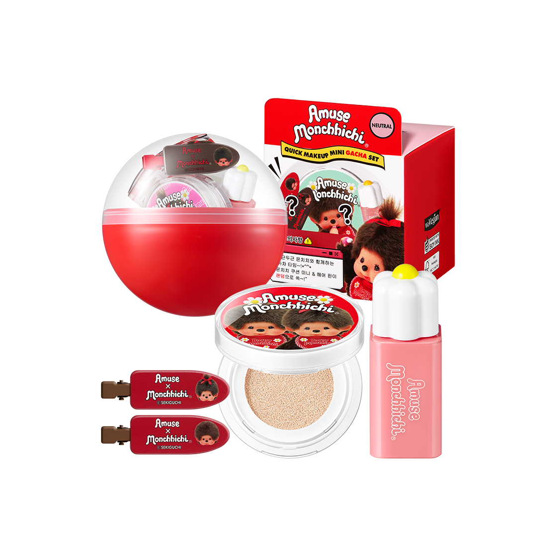 [몬치치 한정판][사은품 증정] 어뮤즈 퀵 메이크업 미니 가챠([MONCHHICHI LIMITED EDITION][GIVEAWAY] AMUSE QUICK MAKEUP MINI GACHA) - 3