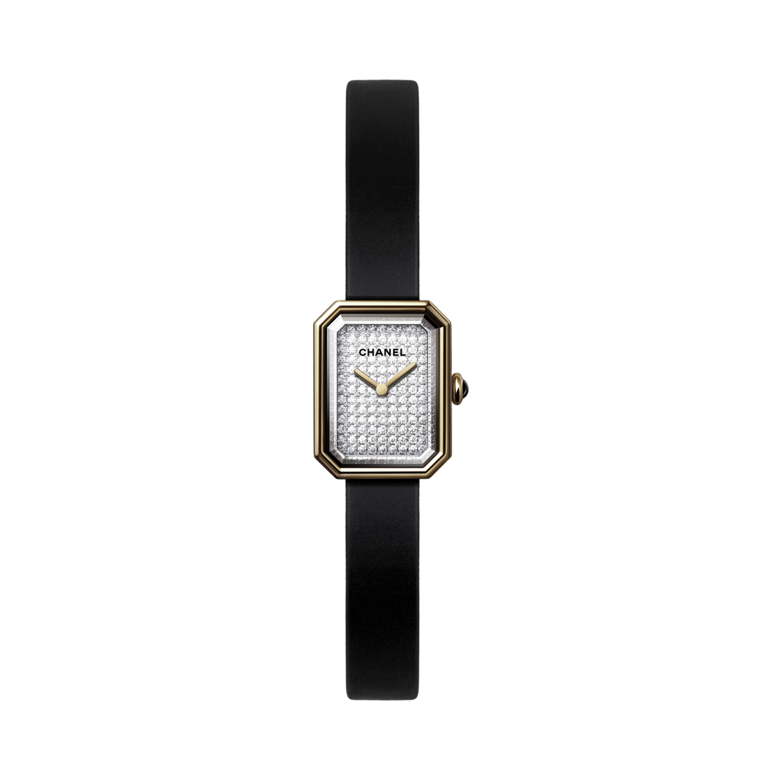 샤넬 프리미에르 리본 워치 옐로우 골드 티타늄 다이아몬드 블랙(Chanel Premiere Ribbon Watch Yellow Gold Titanium Diamonds Black)
