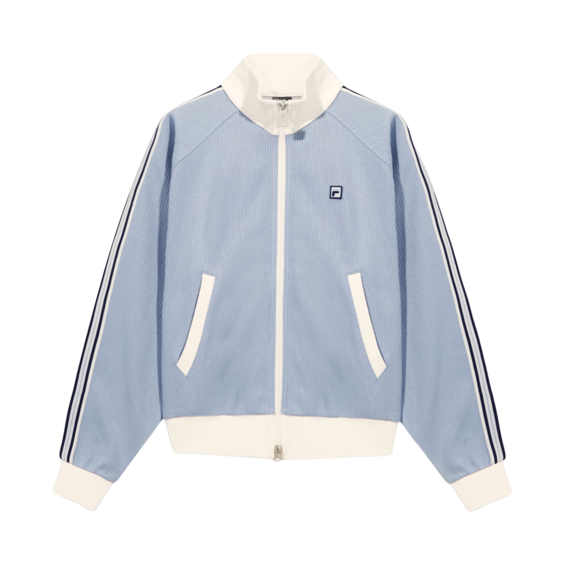 [6% 적립] 휠라 1911 여성 니트트랙 집업 다크 블루([6% 적립] FILA 1911 Women knit Track Zip-Up Dark Blue)