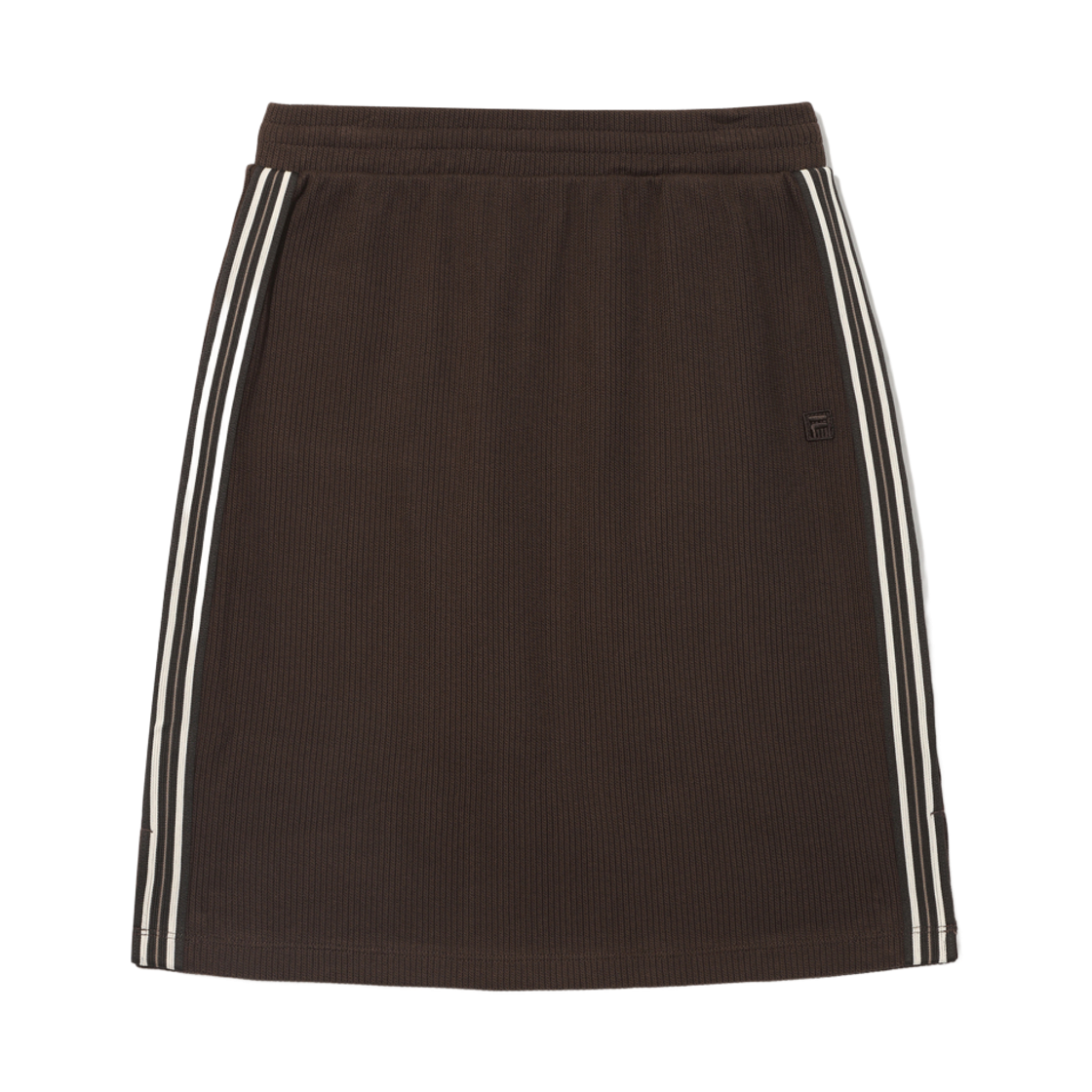 [6% 적립] 휠라 1911 니트 트랙 스커트 브라운