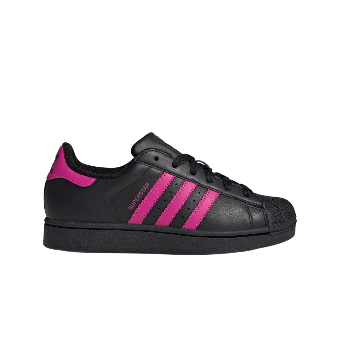 JS1339 (W) Adidas Superstar II Core Black Semi Lucid Fuchsia
