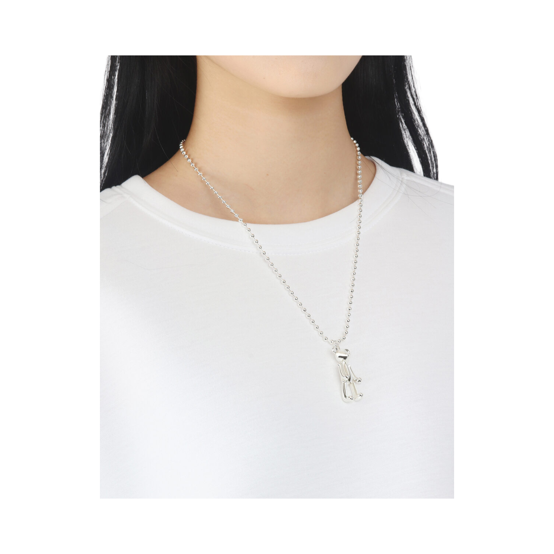 논논 베어 넥클리스 실버925(Nonenon Bear Necklace Silver925) - 5