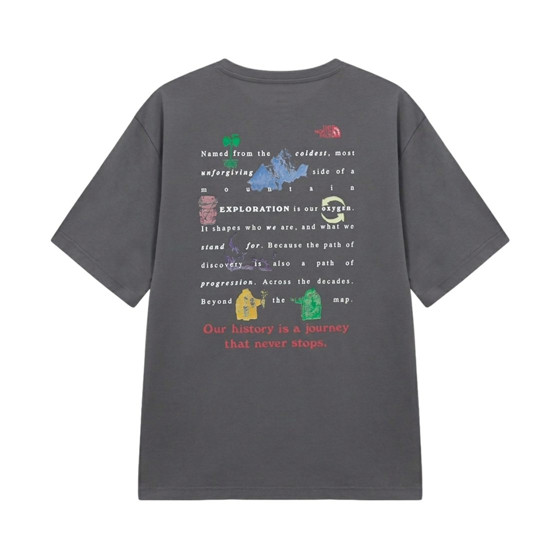 노스페이스 워드라인 엑스 숏슬리브 R/티셔츠 스모크 그레이 - 26SS(The North Face Wordline EX S/S R/T-Shirt Smoke Gray - 26SS) - 2