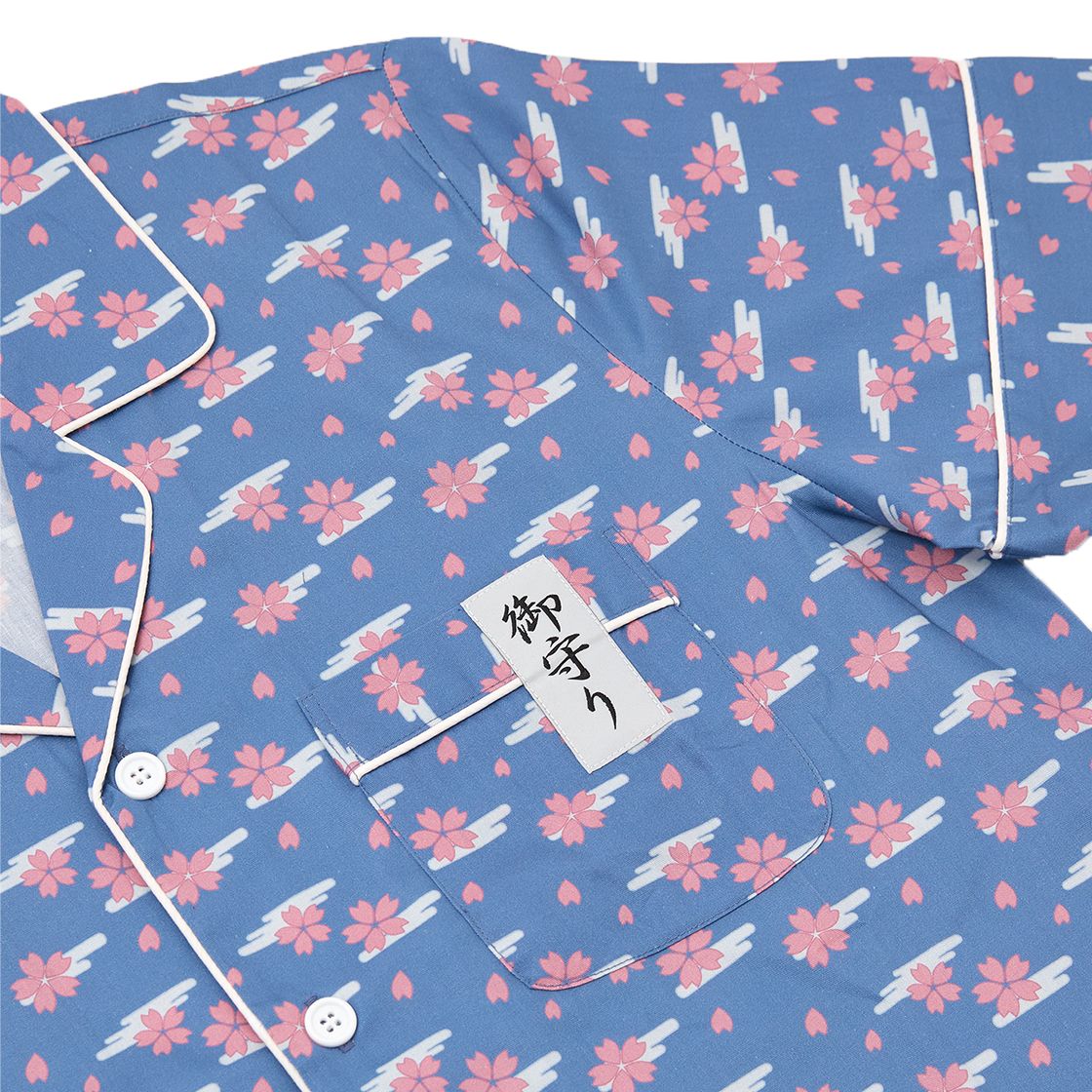 댄꼼마 x 명탐정 코난 하인성 부적 패턴 반팔 잠옷(DANCOMMA × Detective Conan Hainseong Talisman Pattern Short Sleeve Pajama Set) - 3