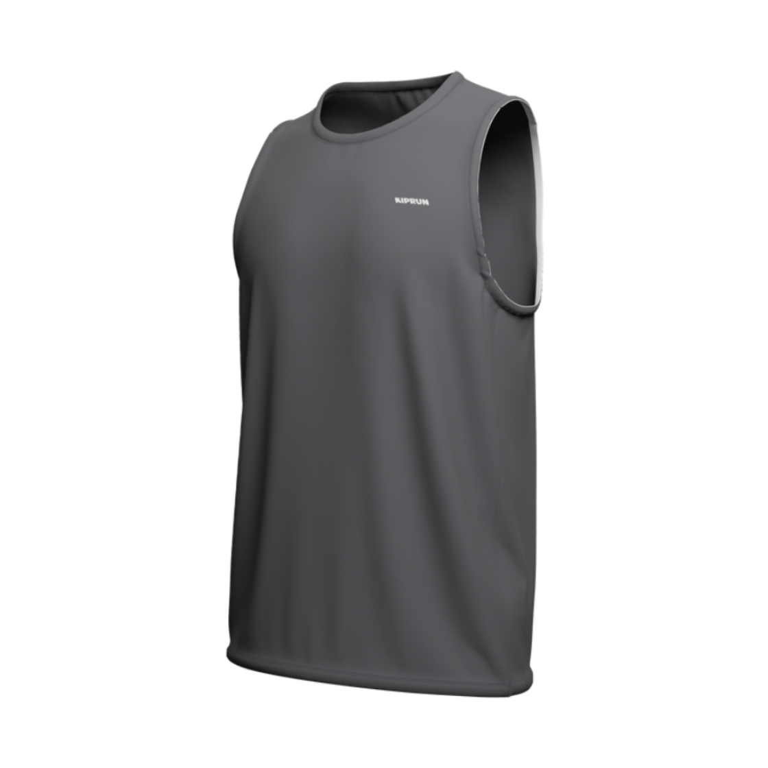 데카트론 남성 러닝 싱글렛 런 100 스모크 블랙(DECATHLON Men's Running Singlet Run 100 Smoke Black)