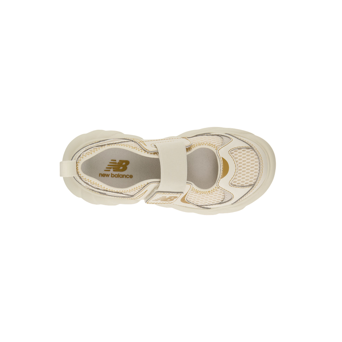(키즈) 뉴발란스 230 후크 앤 루프 리넨 스투코((Kids) New Balance 230 Hook and Loop Linen Stucco) - 2