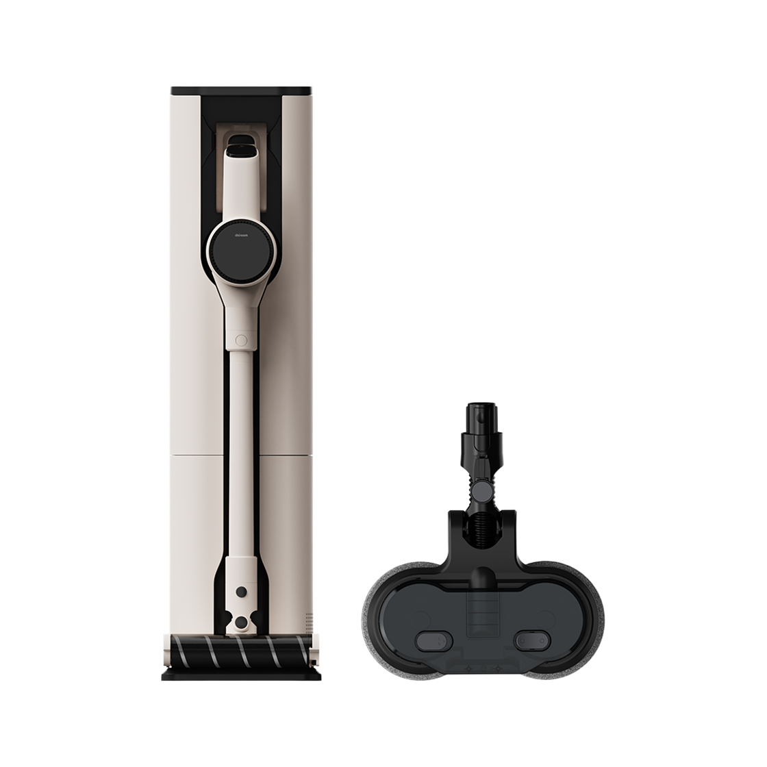 다룸 제로컬렉션 무선청소기(타워형)_물걸레 브러시 포함 아이보리, 화이트(Daroom Zero Collection Cordless Vacuum Cleaner (Tower Type) with Mop Brush Included, Ivory, White) - 2